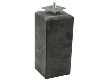 betonpoer xl antraciet met verstelbare plaat  20x20cm